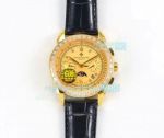 GB Factory Replica Patek Philippe Complications Yellow Gold Watch Diamond Bezel